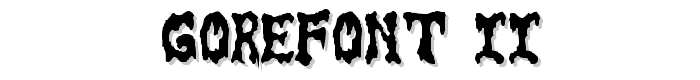 GoreFont II font